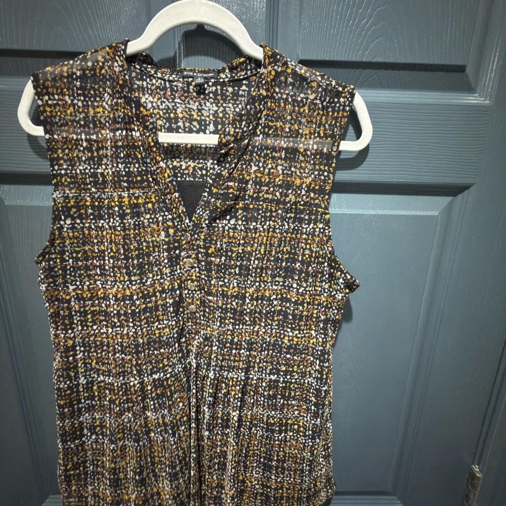 Ava & Grace Multicolor Sleeveless Blouse
